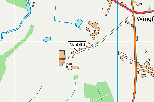 BA14 9LJ map - OS VectorMap District (Ordnance Survey)