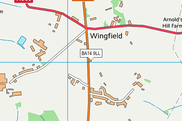 BA14 9LL map - OS VectorMap District (Ordnance Survey)