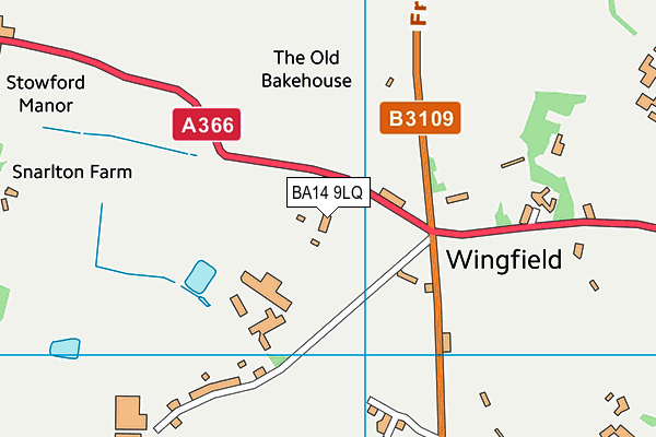 BA14 9LQ map - OS VectorMap District (Ordnance Survey)