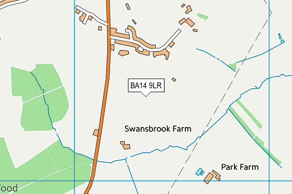 BA14 9LR map - OS VectorMap District (Ordnance Survey)