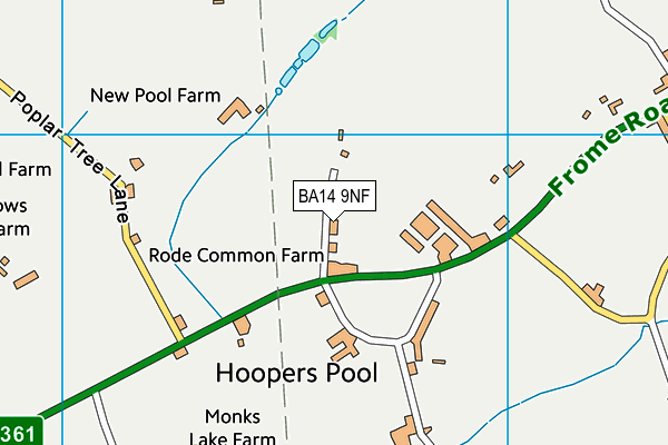 BA14 9NF map - OS VectorMap District (Ordnance Survey)