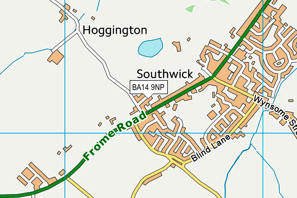 BA14 9NP map - OS VectorMap District (Ordnance Survey)