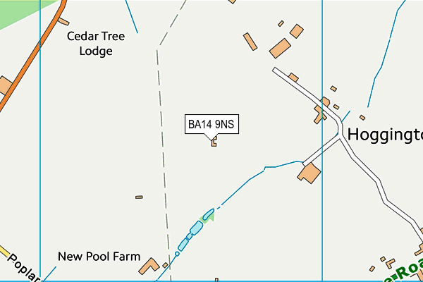 BA14 9NS map - OS VectorMap District (Ordnance Survey)