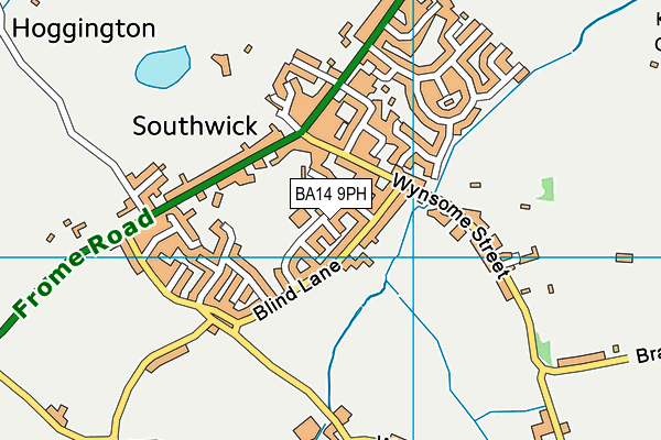 BA14 9PH map - OS VectorMap District (Ordnance Survey)