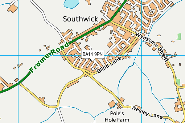 BA14 9PN map - OS VectorMap District (Ordnance Survey)