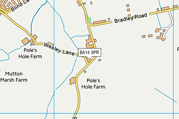 BA14 9PR map - OS VectorMap District (Ordnance Survey)