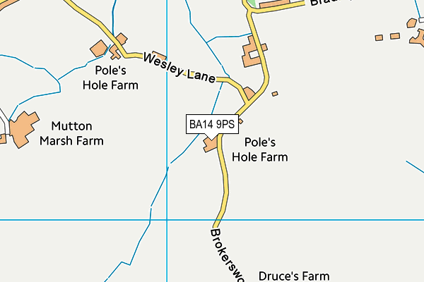 BA14 9PS map - OS VectorMap District (Ordnance Survey)