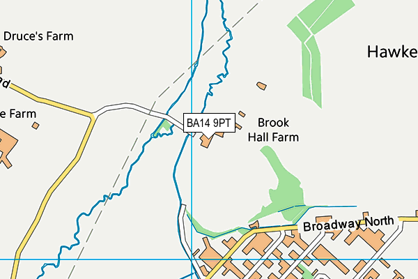 BA14 9PT map - OS VectorMap District (Ordnance Survey)