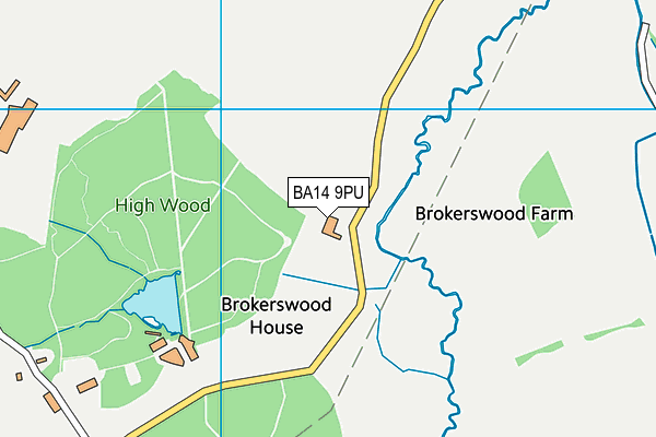 BA14 9PU map - OS VectorMap District (Ordnance Survey)