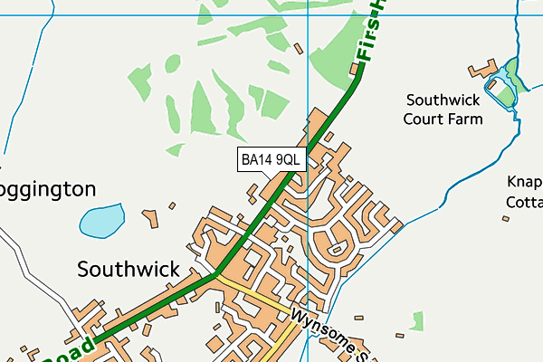 BA14 9QL map - OS VectorMap District (Ordnance Survey)