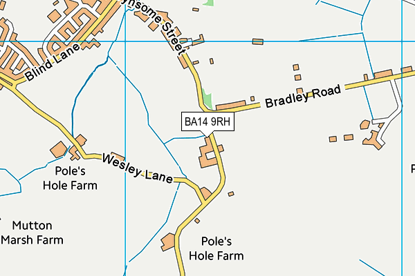 BA14 9RH map - OS VectorMap District (Ordnance Survey)