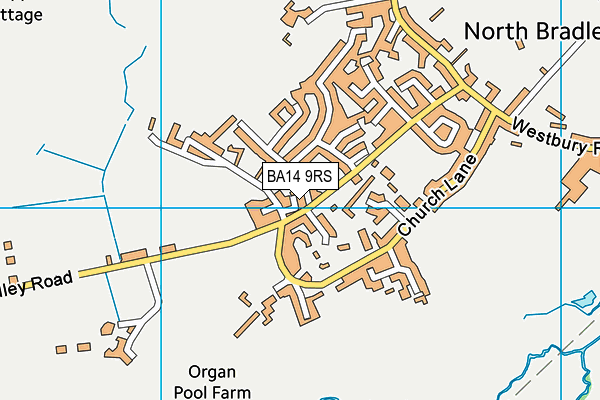 BA14 9RS map - OS VectorMap District (Ordnance Survey)