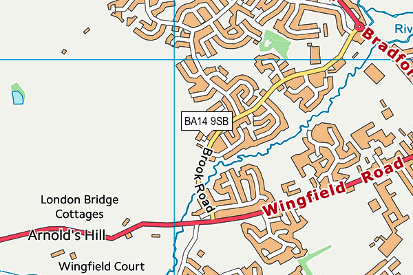 BA14 9SB map - OS VectorMap District (Ordnance Survey)