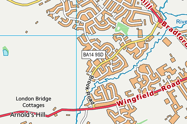 BA14 9SD map - OS VectorMap District (Ordnance Survey)