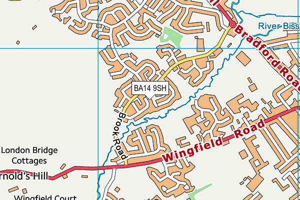 BA14 9SH map - OS VectorMap District (Ordnance Survey)