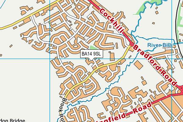 BA14 9SL map - OS VectorMap District (Ordnance Survey)