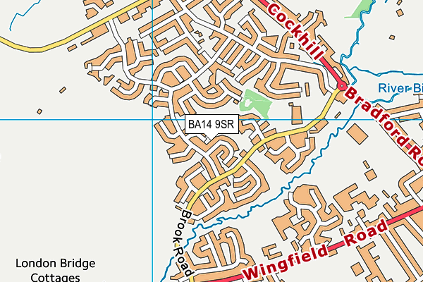 BA14 9SR map - OS VectorMap District (Ordnance Survey)