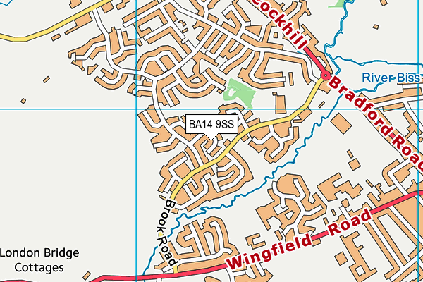 BA14 9SS map - OS VectorMap District (Ordnance Survey)