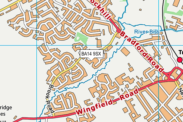 BA14 9SX map - OS VectorMap District (Ordnance Survey)