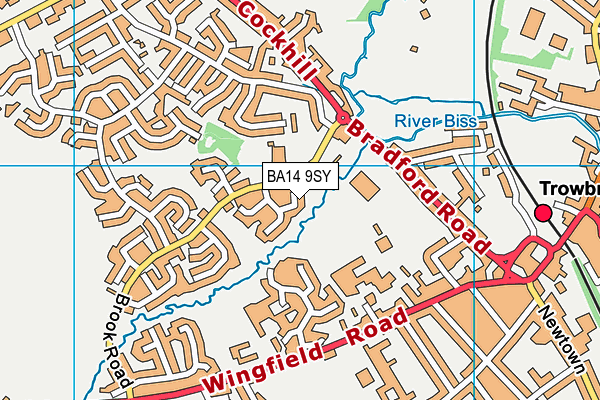BA14 9SY map - OS VectorMap District (Ordnance Survey)