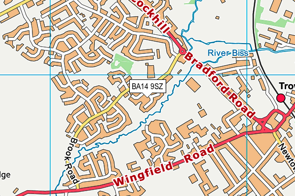 BA14 9SZ map - OS VectorMap District (Ordnance Survey)