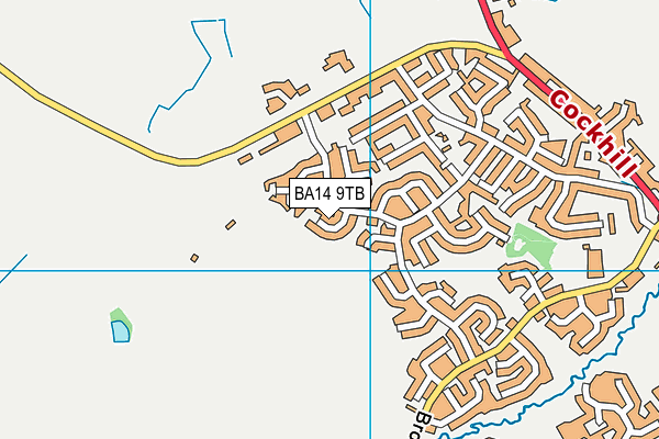 BA14 9TB map - OS VectorMap District (Ordnance Survey)