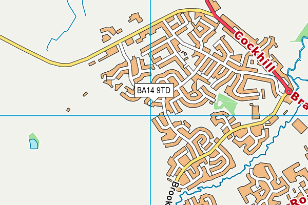 BA14 9TD map - OS VectorMap District (Ordnance Survey)