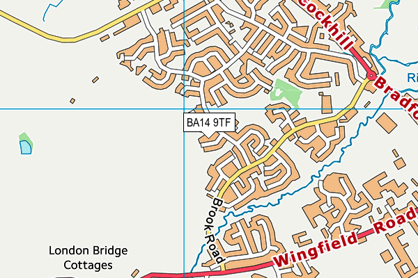 BA14 9TF map - OS VectorMap District (Ordnance Survey)