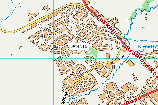 BA14 9TG map - OS VectorMap District (Ordnance Survey)