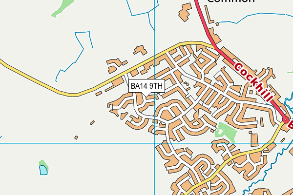 BA14 9TH map - OS VectorMap District (Ordnance Survey)