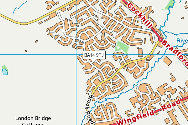BA14 9TJ map - OS VectorMap District (Ordnance Survey)