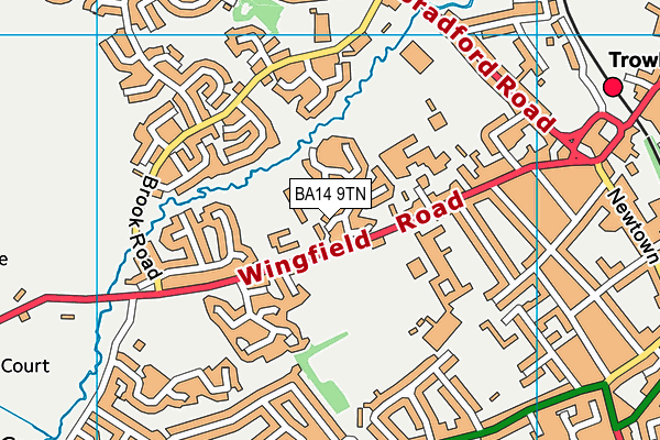 BA14 9TN map - OS VectorMap District (Ordnance Survey)