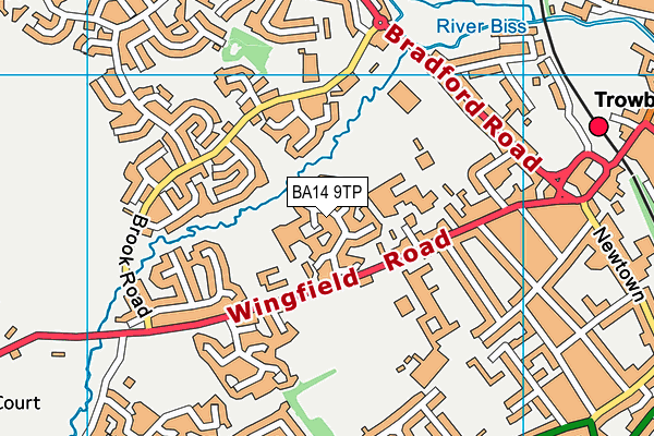 BA14 9TP map - OS VectorMap District (Ordnance Survey)