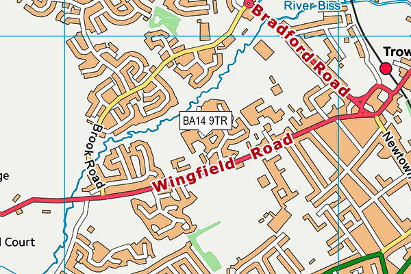 BA14 9TR map - OS VectorMap District (Ordnance Survey)