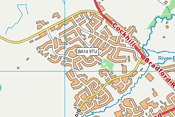 BA14 9TU map - OS VectorMap District (Ordnance Survey)