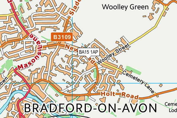 BA15 1AP map - OS VectorMap District (Ordnance Survey)