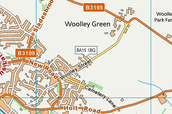 BA15 1BQ map - OS VectorMap District (Ordnance Survey)