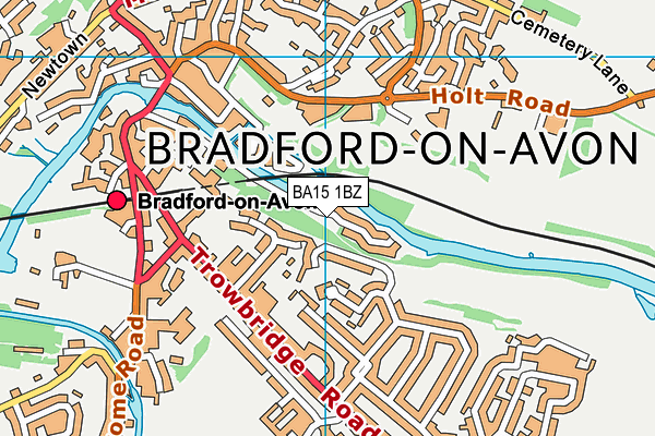 BA15 1BZ map - OS VectorMap District (Ordnance Survey)