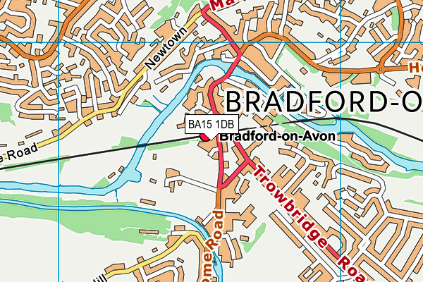 BA15 1DB map - OS VectorMap District (Ordnance Survey)