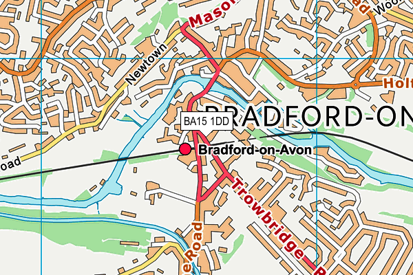 BA15 1DD map - OS VectorMap District (Ordnance Survey)