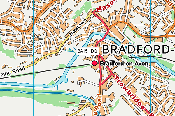 BA15 1DQ map - OS VectorMap District (Ordnance Survey)