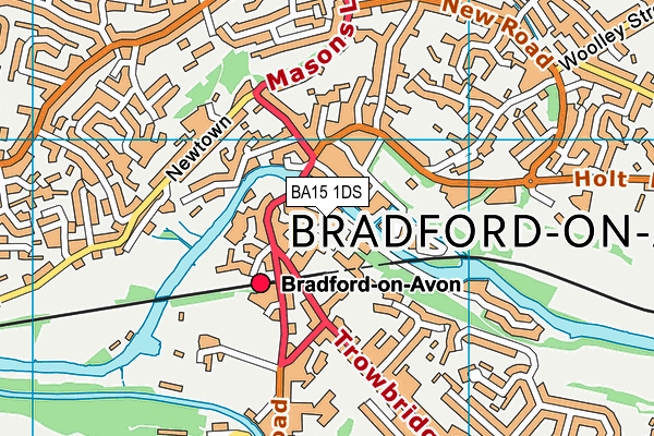 BA15 1DS map - OS VectorMap District (Ordnance Survey)