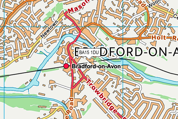 BA15 1DU map - OS VectorMap District (Ordnance Survey)