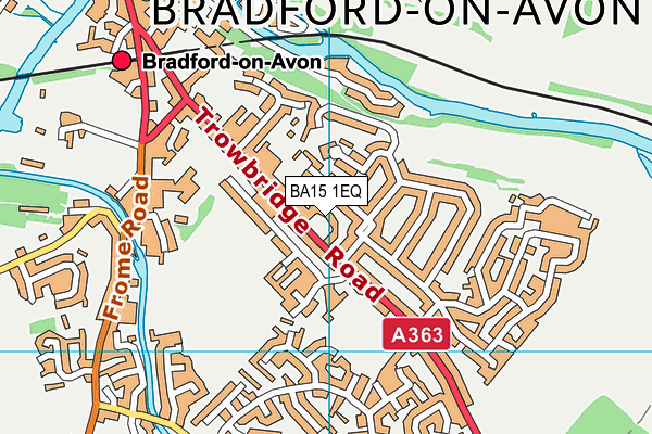 BA15 1EQ map - OS VectorMap District (Ordnance Survey)