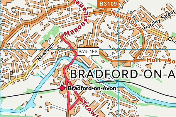 BA15 1ES map - OS VectorMap District (Ordnance Survey)