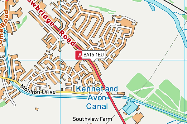 BA15 1EU map - OS VectorMap District (Ordnance Survey)