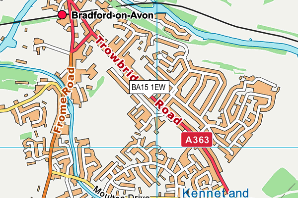 BA15 1EW map - OS VectorMap District (Ordnance Survey)