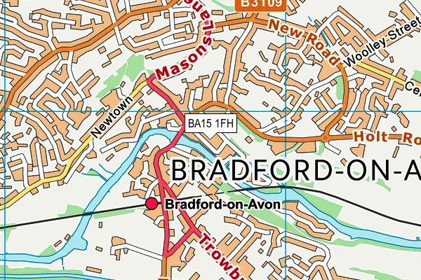 BA15 1FH map - OS VectorMap District (Ordnance Survey)