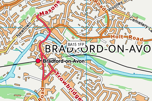 BA15 1FP map - OS VectorMap District (Ordnance Survey)