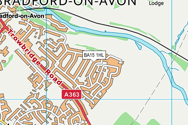 BA15 1HL map - OS VectorMap District (Ordnance Survey)